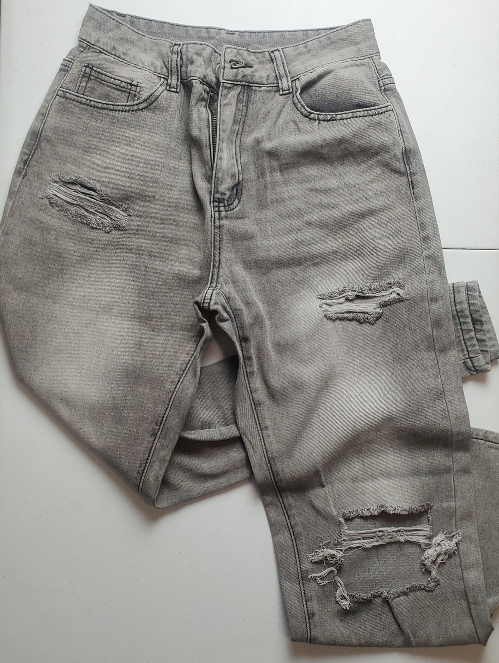 Distressed Ripped Jeans